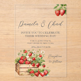 バラフローラユーカリ結婚プス アクリル招待状