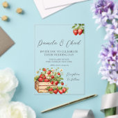 バラフローラユーカリ結婚プス アクリル招待状 (インサイチュ (ウェディング))