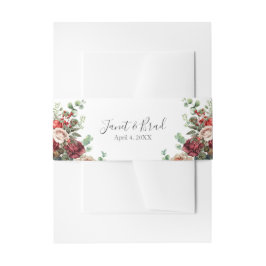 バラフローラユーカリ結婚プス 招待状ベリーバンド