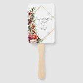 バラフローラユーカリ結婚式 プログラム ハンドファン (裏面)