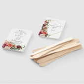 バラフローラユーカリ結婚式 プログラム ハンドファン (組立なし)