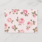 バラフローララブシャックフィアンスブライダルシャワーレシピ エンクロージャーカード (裏面)