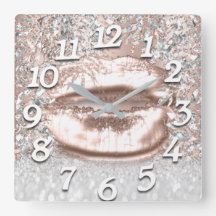 バラフローラルキスリップスナンバーズ美しいシルバー