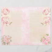 バラフローラ並みスクラップブックジャンクジャーナル紙 (正面)