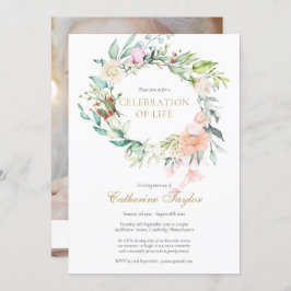 バラフローラ写真お祝いの生活葬儀 招待状