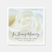 バラフローラ写真追悼式 スタンダードカクテルナプキン (正面)