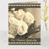 バラフローラ悔やみや弔慰 カード (黄色い花)