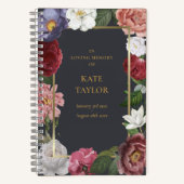 バラフローラ愛の記憶の葬儀ゲストブック ノートブック (正面)