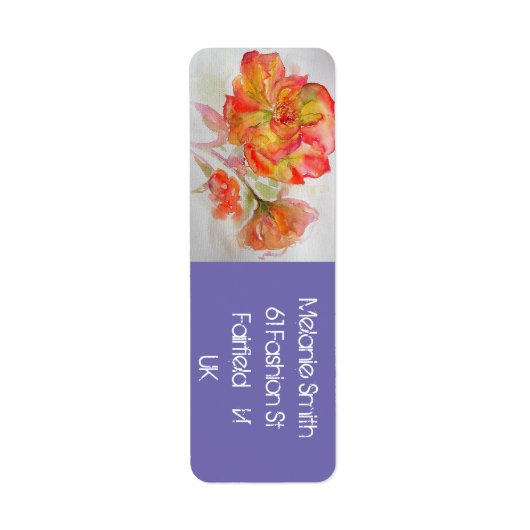 バラフローラ水の色オレンジ後を追お客様の喜びではない ラベル (正面)