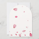 バラフローラ水カラークリスチャン結婚ズアーチ 招待状 (裏面)