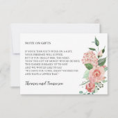 バラフローラ水彩願いウェルカード 招待状 (正面)