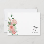 バラフローラ水彩願いウェルカード 招待状 (裏面)