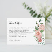 バラフローラ水結婚色のサンキューカード サンキューカード (スタンド正面)