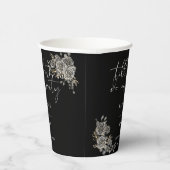 バラフローラ白黒ゴシック結婚ズ 紙コップ (右)