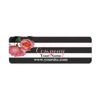 バラフローラ白黒ストライプ – 戻り値ラベル ラベル