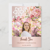 バラフローラ確認フォトサンキューカード 招待状 (正面)