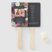 バラフローラ葬儀フォトオーダプログラム ハンドファン (正面&裏面)