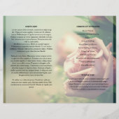 バラフローラ葬儀プログラムテンプレート (裏面)