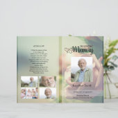 バラフローラ葬儀プログラムテンプレート (スタンド正面)