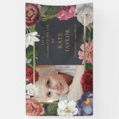 バラフローラ葬儀メモリアルフォトサービスバナー 横断幕 (縦)