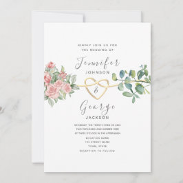 バラフローラ赤面結婚ピンク 招待状