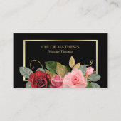 バラフローラ金ゴールドフレームプロフェッショナル 名刺 (正面)