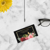 バラフローラ金ゴールドフレームプロフェッショナル 名刺