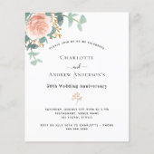 バラフローラ50周年結婚の招待状 (正面)