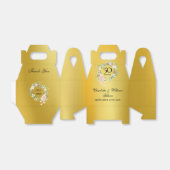 バラフローラ50結婚周年記念金ゴールド フェイバーボックス (折り畳みなし)