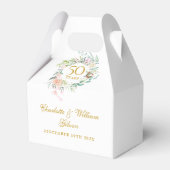 バラフローラ50th結婚ゴールデンアニバーサリー フェイバーボックス (正面サイド)