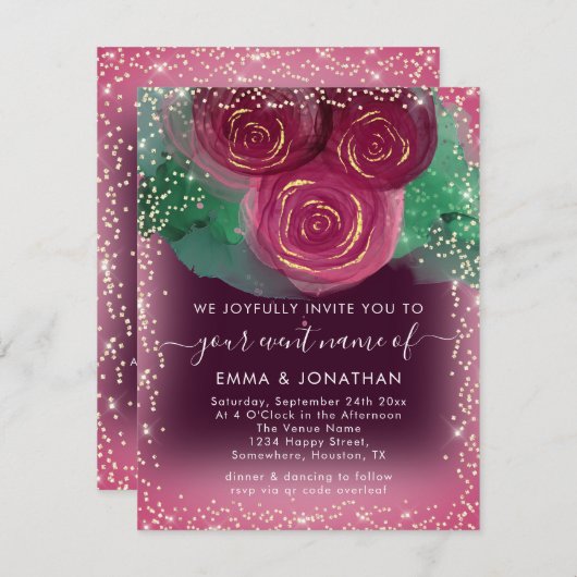 バラフローラQRコードブルゴーニュ金ゴールドマルサラ (正面/裏面)