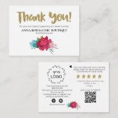 *~*バラフローラQRロゴAP8をご覧いただきありがとうございます エンクロージャーカード (正面/裏面)