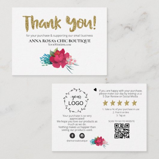 *~*バラフローラQRロゴAP8をご覧いただきありがとうございます エンクロージャーカード (正面/裏面)