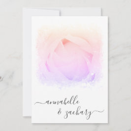 *~*バラフローラRSVP - QR AR8結婚式招待状 招待状