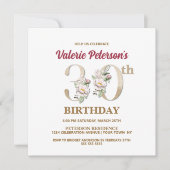 バラフローラV 30th誕生日パーティの招待状 招待状 (正面)