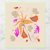 バラブドウ園の飲食物ラベルセット ワインラベル (シングルラベル)