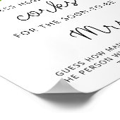 バラブライダルシャワーは何個のコルクのポスターを推測 ポスター (角)