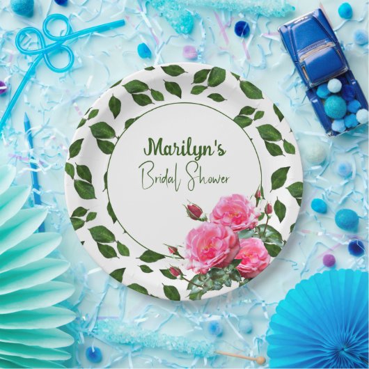 バラブライダルシャワーカスタム紙プレート ペーパープレート (パーティー)