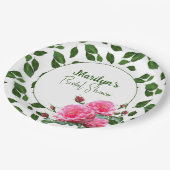 バラブライダルシャワーカスタム紙プレート ペーパープレート (アングル)