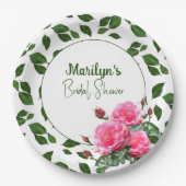 バラブライダルシャワーカスタム紙プレート ペーパープレート (正面)