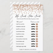 バラブライダルシャワーゲーム – 彼は彼女は印刷されたと言った (正面/裏面)