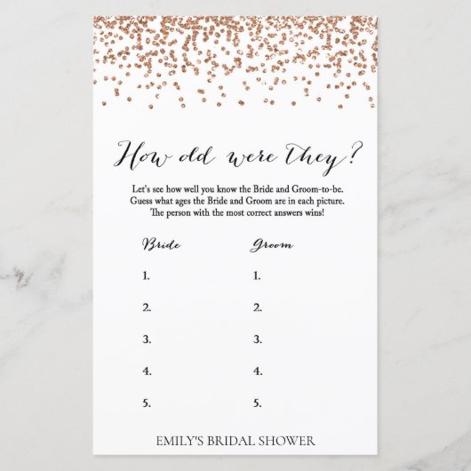 バラブライダルシャワーゲーム – 彼らはゲームを何歳だった (正面)