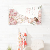 バラブライドブライダルシャワーへようこそ 横断幕 (インサイチュ)