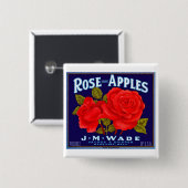 バラブランドリンゴ 缶バッジ (正面&裏面)