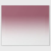 バラブルゴーニュと白グラデーション ラッピングペーパー (フラット)