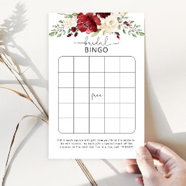 バラブルゴーニュブライダルシャワービンゴゲーム