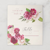 バラブルゴーニュ結婚/クリーム表ID584 プレイスカード (外部開封)