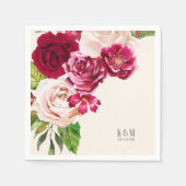 バラブルゴーニュ結婚/クリームID584 スタンダードカクテルナプキン (正面)