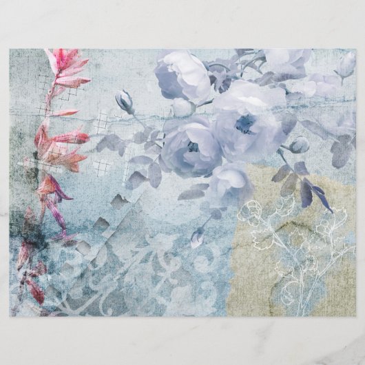 バラブルーグランジ2スクラップブック紙 (正面)