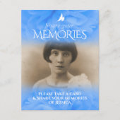 バラブルー葬儀共有あなたのメモリーカード エンクロージャーカード (正面)